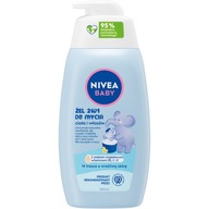 NIVEA BABY Żel 2w1 do mycia ciała i włosów z pompką 500 ml