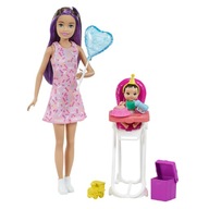 Barbie Opiekunka Miniurodziny Zestaw + Lalki GRP40