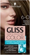 Schwarzkopf Gliss Color krem koloryzujący do włosów 6-0 Naturalny Jasny Brąz