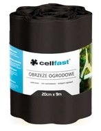 Obrzeże ogrodowe tworzywo sztuczne Cellfast 900 cm x 20 cm czarny