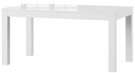 Stół prostokątny rozkładany Szynaka Meble Syrius 160 x 90 x 76cm biały