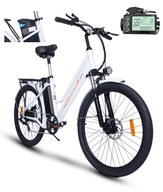 Motorower elektryczny (powyżej 251 W) Cheevalry C26 biały rama L aluminium koło 26 " biały 350 W