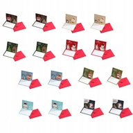 16ks vianočných papierových pohľadníc Vianočné pohľadnice s