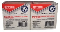 Karteczki samoprzylepne Office Products 76 x 76 mm 100 kartek 12 sztuk