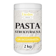 Pasta strukturalna gruboziarnista biała do struktur i efektów 3D 2kg