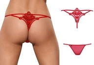 Obsessive majtki damskie Stringi luiza thong red stringi rozmiar S/M