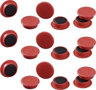 Magnety na tabuľu Odolné 21mm 40ks červené