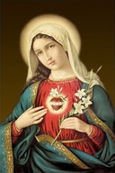 Obraz do malowania po numerach Piast Serce Maryi 40x50 cm
