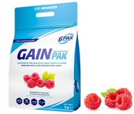 Gainer proszek malinowy 6PAK Nutrition 1000 g 1000 ml