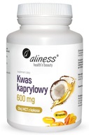 Aliness Kwas kaprylowy (60% C8) 600 mg 90kapsułek