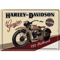 Pocztówka harley-davidson 14x10 металл 10122 фото, цена
