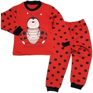 Akuku_KIDS piżama czerwony rozmiar 98 (93 - 98 cm)