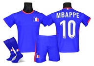 MBAPPE Francja koszulka spodenki getry komplet dziecięcy 3 szt. elementowy wielokolorowy rozmiar 128 (123 - 128 cm)