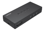 Unitek U-8710ABK Przełącznik KVM 4x VGA 3x USB-A