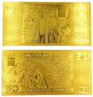 50zł Jan Paweł II Kolekcjonerski Banknot Pozłacany