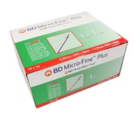 Strzykawki insulinowe BD Micro Fine 1 ml 100 sztuk