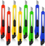 8 x TAPÉTAVÁGÓ KÉS TÖRHETŐ PENGÉVEL 9 MM UNIVERZÁLIS KÉS KÉSZLET