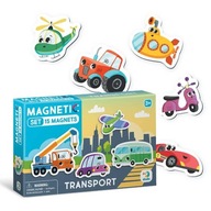 Gra edukacyjna magnetyczna Transport magnesy dla dzieci