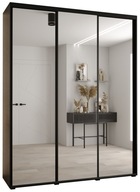 Szafa Abiks Meble DAVOS 2 190 x 235,2 x 45 cm biały szafa z lustrem