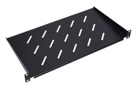 Półka do szafy RACK 19" 1U 250mm czarna