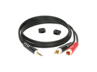 Kabel Klotz AY7-0100 minijack (3,5 mm) - 2x RCA (cinch) 1 m