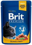 Brit Premium Cat Adult Łosoś + Pstrąg saszetka 100