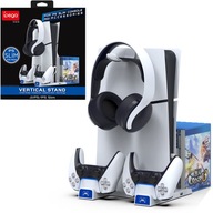 Stacja Chłodząca Podstawka do Sony PS5 / Slim 2xPady Słuchawki Gry