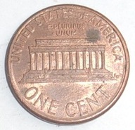 1 cent jeden americký cent písmeno D z roku 1990