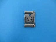 Metalowy napis INRI krzyż/pasyjka 2,6 cm
