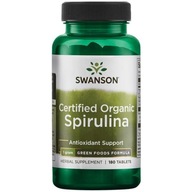 Spirulina Swanson Health Products tabletki 180 szt. 8 g