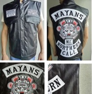 Жилетка мотоциклетная mayans mc. зажигания- s m l xl xxl фото, цена