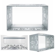 UNIVERZÁLIS RÖGZÍTŐ KERET FÉM SZERELŐ ZSEB 2DIN RÁDIÓHOZ