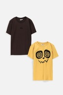 Mokida t-shirt dziecięcy żółty bawełna rozmiar 158 (153 - 158 cm)