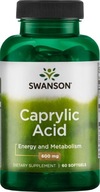 Kwas kaprylowy 600 mg Swanson 60 kapsułek