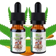 Olejek konopny dla zwierząt Kush-CBD Full Spectrum CBD 10% 2 x 10 ml