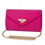 Laura Biaggi torebka kopertówka LAURA BIAGGI Kopertówka na łańcuszku elegancka na telefon skóra ekologiczna różowy