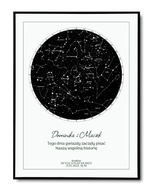Plakat Understarsky Mapa Gwiazd Black 30 x 40 cm