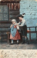 Bez názvu. Chlapec a dievča. 1905 (cirkulácia)