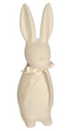 Velúrový zajačik KRÉMOVÝ ZAJAC figúrka 40 cm
