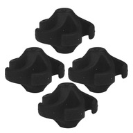 4pcs to Bow String Rubber Reducing Vibration Black