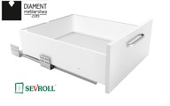 SEVROLLBOX SLIM zásuvka v=116mm biela-500mm