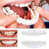 Sztuczne zęby nakładki na zęby dolne i górne
