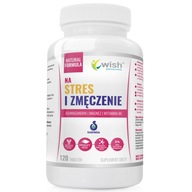 Suplement diety Wish Pharmaceutical STRES ZMĘCZENIE Ashwagandha+Magnez+WitB6 ashwagandha tabletki 120 szt.