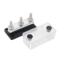 Boat Power Distribution Block with Cover Black