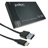 Kieszeń adapter USB-C przejściówka na dysk 2,5" SSD HDD SATA USB 3.0 czarna