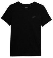 4F t-shirt dziecięcy czarny bawełna rozmiar 158 (153 - 158 cm)