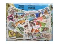 Pakiet 200 znaczków pocztowych - SSAKI