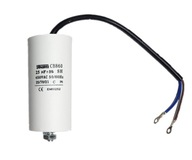 Kondensator rozruchowy silnika 25uF 450V CBB60 SRP kabel