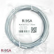 Filament PLA Rosa 3d 1,75 mm 100 g srebrny