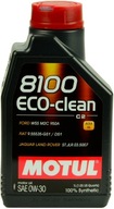 Olej silnikowy syntetyczny Motul 8100 Eco-clean C2 1 l 0W-30